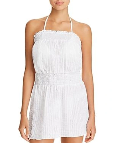 Soluna Box Strapless Dress Swim Cover-up In White