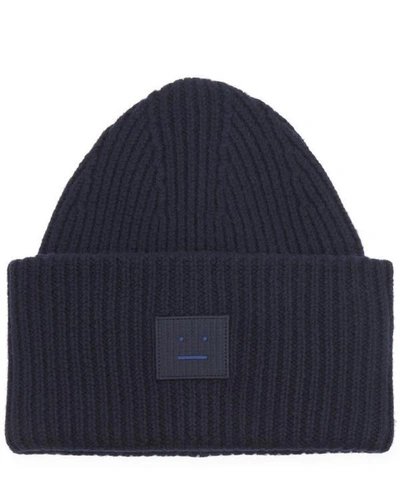 Acne Studios Pansy Face Hat In Navy
