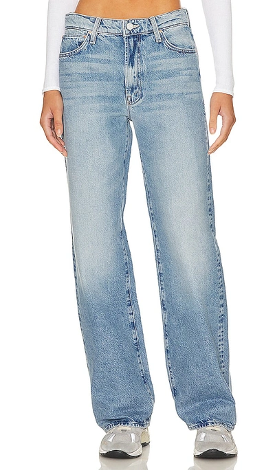 Mother The Spinner Skimp High-rise Wide-leg Jeans In Blue