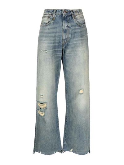 R13 D'arcy Straight-leg Jeans In Light Blue