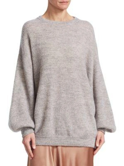 Brunello Cucinelli Rib-knit Sweater In Vanilla