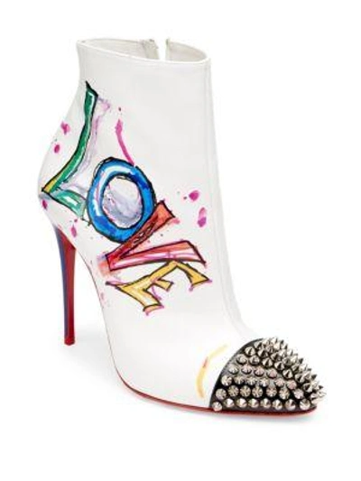 Christian Louboutin Love Is A Boot 100 Leather Booties In Multi