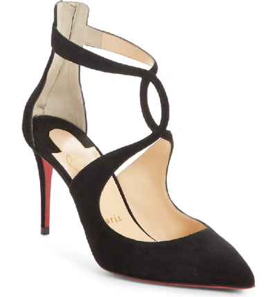 Christian Louboutin Rosas 85mm Red Sole Pumps In Black
