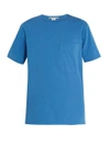 Stella Mccartney Short-sleeve Cotton Shirt In Blue