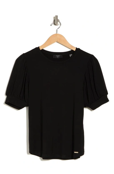 T Tahari Blouson Sleeve Top In Black
