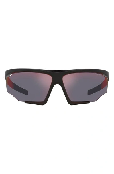 Prada 76mm Irregular Sunglasses In Dark Grey