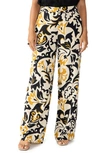 Sanctuary Print Wide Leg Pants In Multi