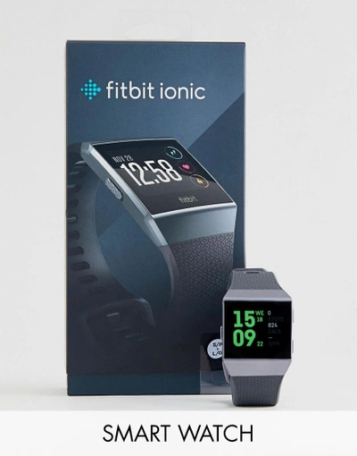 Fitbit Ionic Smart Watch In Black - Black