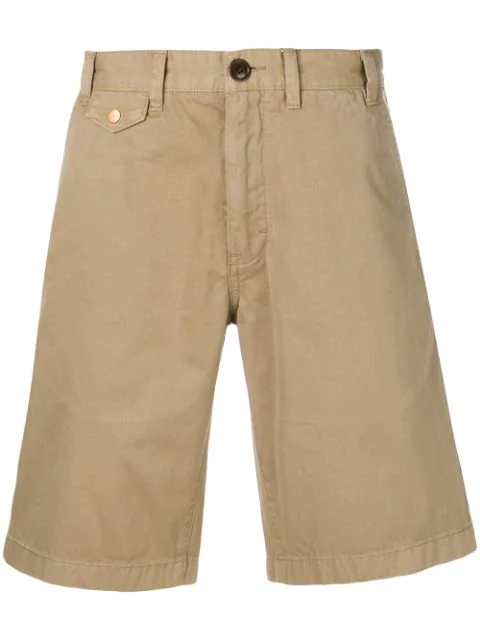 Barbour Stone-washed Shorts In Neutrals | ModeSens
