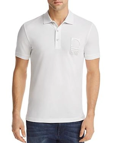 Hugo Boss Green Paul World Cup Special Edition Mexico Polo Shirt In White