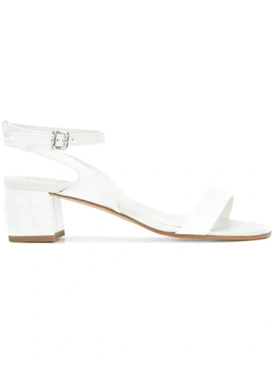 Tod's Stud Detail Block-heel Sandals In White