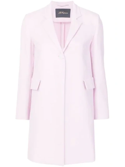 Les Copains Single Breasted Coat In Pink