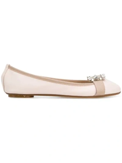 Anna Baiguera Annetteflex Ballerina Flats In Beige