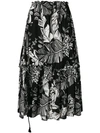 See By Chloé Foliage Print Maxi Skirt