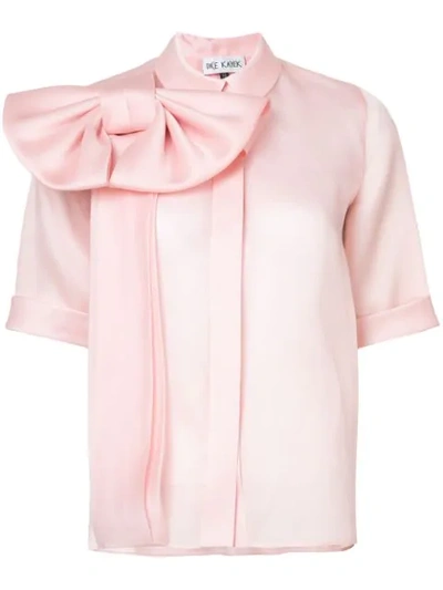 Dice Kayek Bow Embellished Blouse - Pink