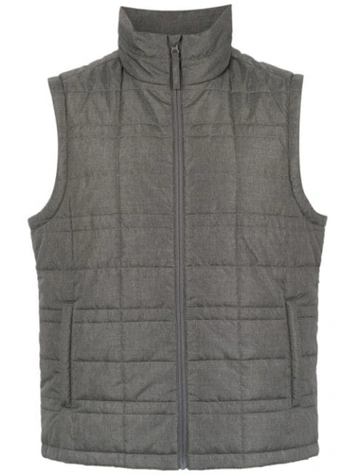 Track & Field Padded Gilet In Grey