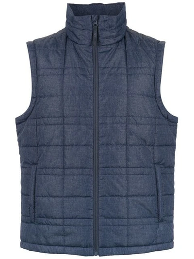 Track & Field Padded Gilet In Blue