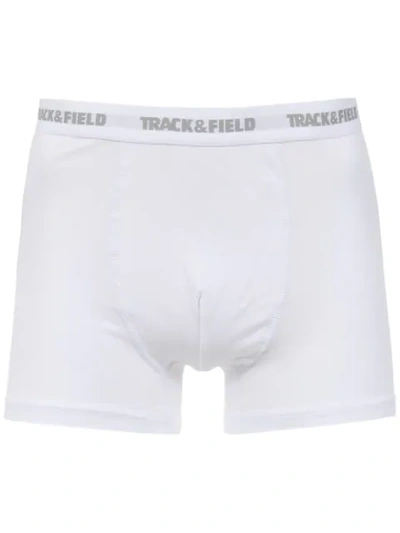 Track & Field Pima Boxer Briefs In White