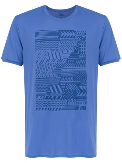 Track & Field Memphis Print T-shirt - Blue