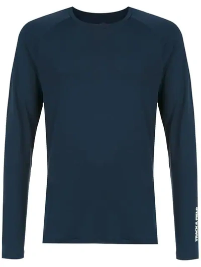 Track & Field Long Sleeved T-shirt In Blue