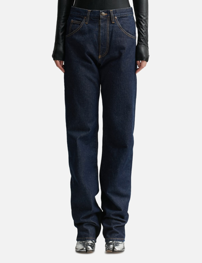 Maison Margiela High-rise Straight-leg Jeans In Blue