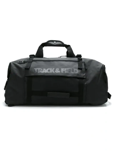 Track & Field Pocketed Sports Holdall In Preto