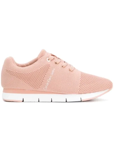 Calvin Klein Jeans Est.1978 Tada Mesh Sneakers In Pink