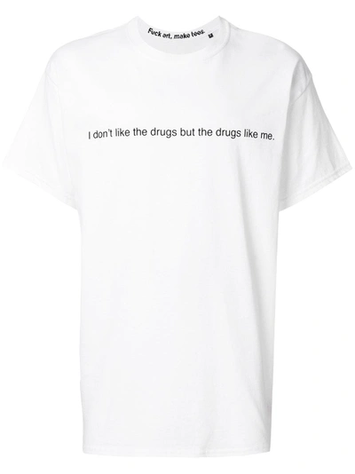 Famt F.a.m.t. I Don't Like The Drugs T-shirt - White