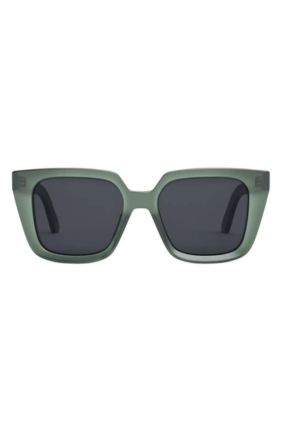 Dior The Midnight S1i 53mm Square Sunglasses In Dark Green/ Other / Smoke