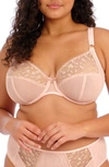 Elomi Namrah Underwire Plunge Bra In Pale Blush