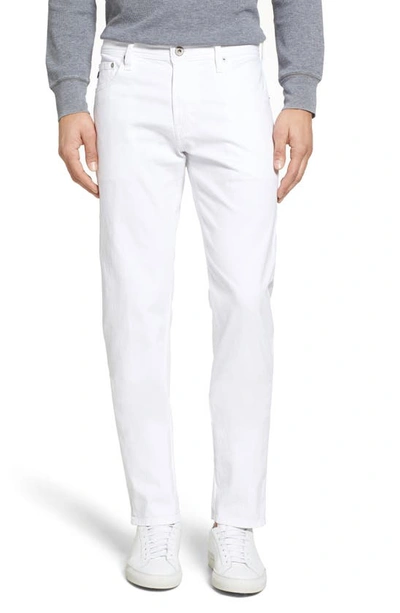 Ag Tellis Sud Modern Slim Fit Stretch Twill Pants In White