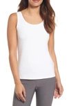 Nic + Zoe Petite Perfect Jersey Scoop-neck Tank In Paper White
