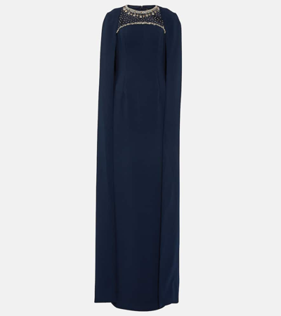Jenny Packham Abendkleid Mit Pailletten In Blue