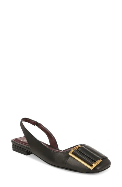 Sarto By Franco Sarto Tracy Slingback Square Toe Flat In Black