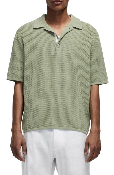 Rag & Bone Nolan Oversize Corded Polo In Tea