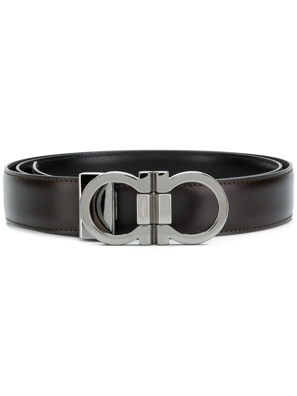 salvatore ferragamo double gancio buckle belt