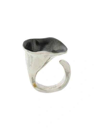 Rosa Maria Saxo Bell Large Ring In Metallic