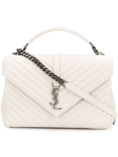 Saint Laurent Collège Satchel Bag In 9512 Cream