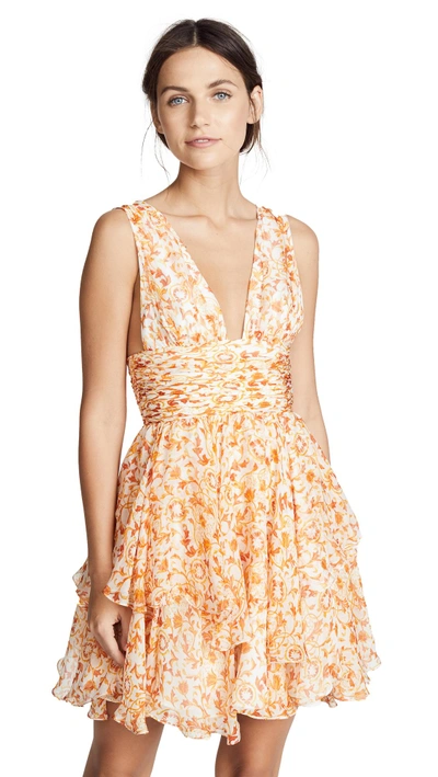 caroline constas gold dress PALMER GOWN