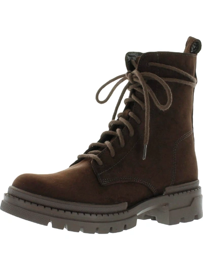 Steve Madden Jamisyn Womens Lace-up Round Toe Combat & Lace-up Boots In Brown