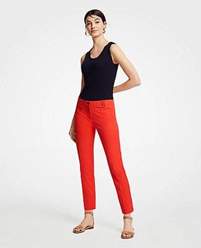 Ann Taylor The Petite Crop Pant - Curvy Fit In Molten Lava