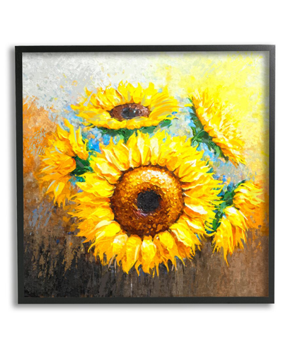Stupell Vivid Yellow Sunflowers Impressionist Style Framed Giclee Wall Art By Ziwei Li