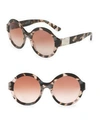 Dolce & Gabbana 53mm Round Sunglasses In Pink
