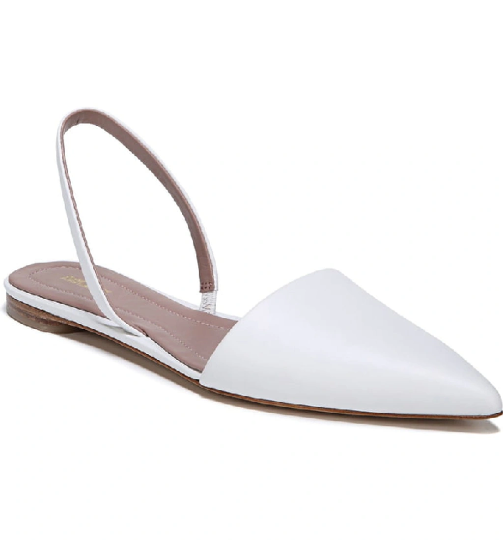 Diane Von Furstenberg Koko Slingback Ballet Flats, White ModeSens