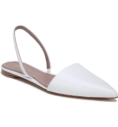 Diane Von Furstenberg Koko Slingback Ballet Flats, White