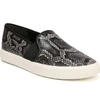 Vince Women's Blair-5 Snake-print Leather Slip-on Sneakers In Granite Snake Print