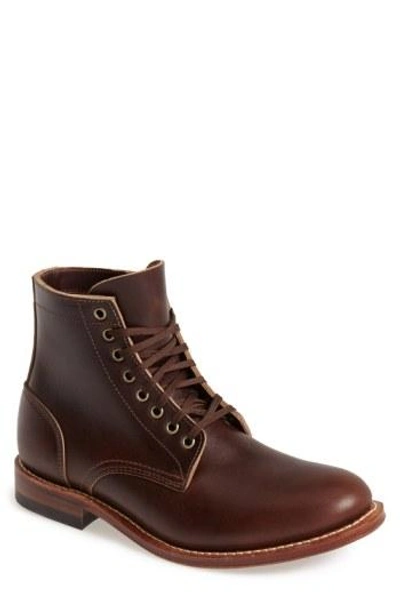 Oak Street Bootmakers Plain Toe Trench Boot In Brown