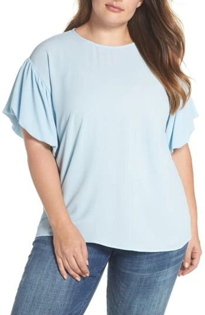 Vince Camuto Bubble Sleeve Blouse In High Tide