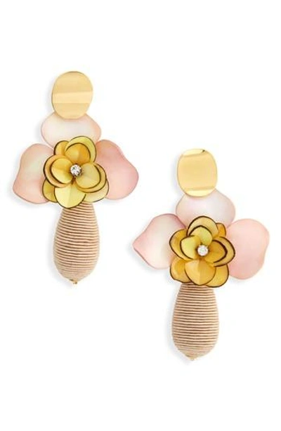 Lizzie Fortunato Magnolia Drop Earrings In Multi