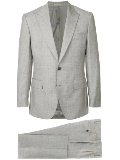 Gieves & Hawkes Formal Slim Suit In Brown